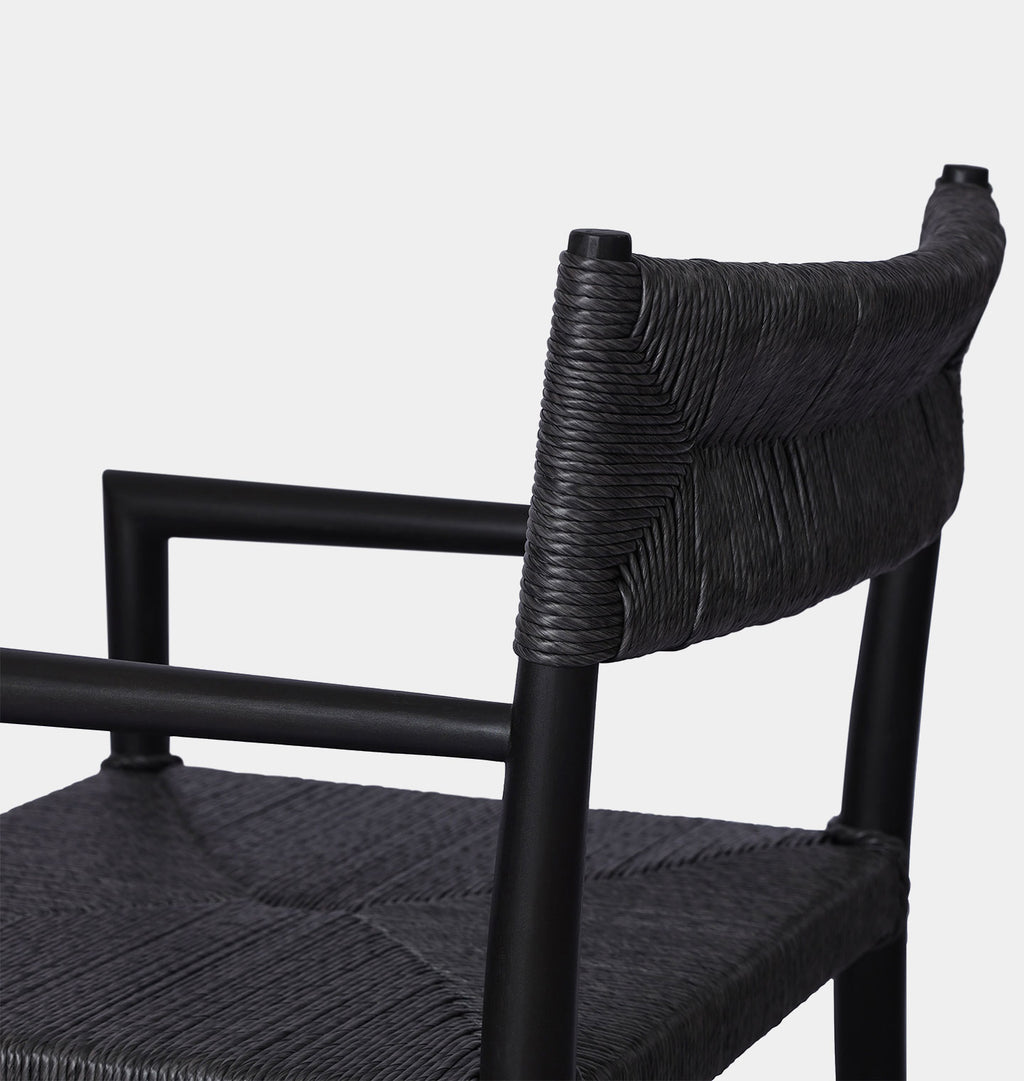 Grove Outdoor Dining Chair Black Teak