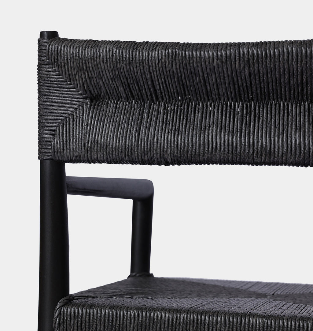 Grove Outdoor Dining Chair Black Teak
