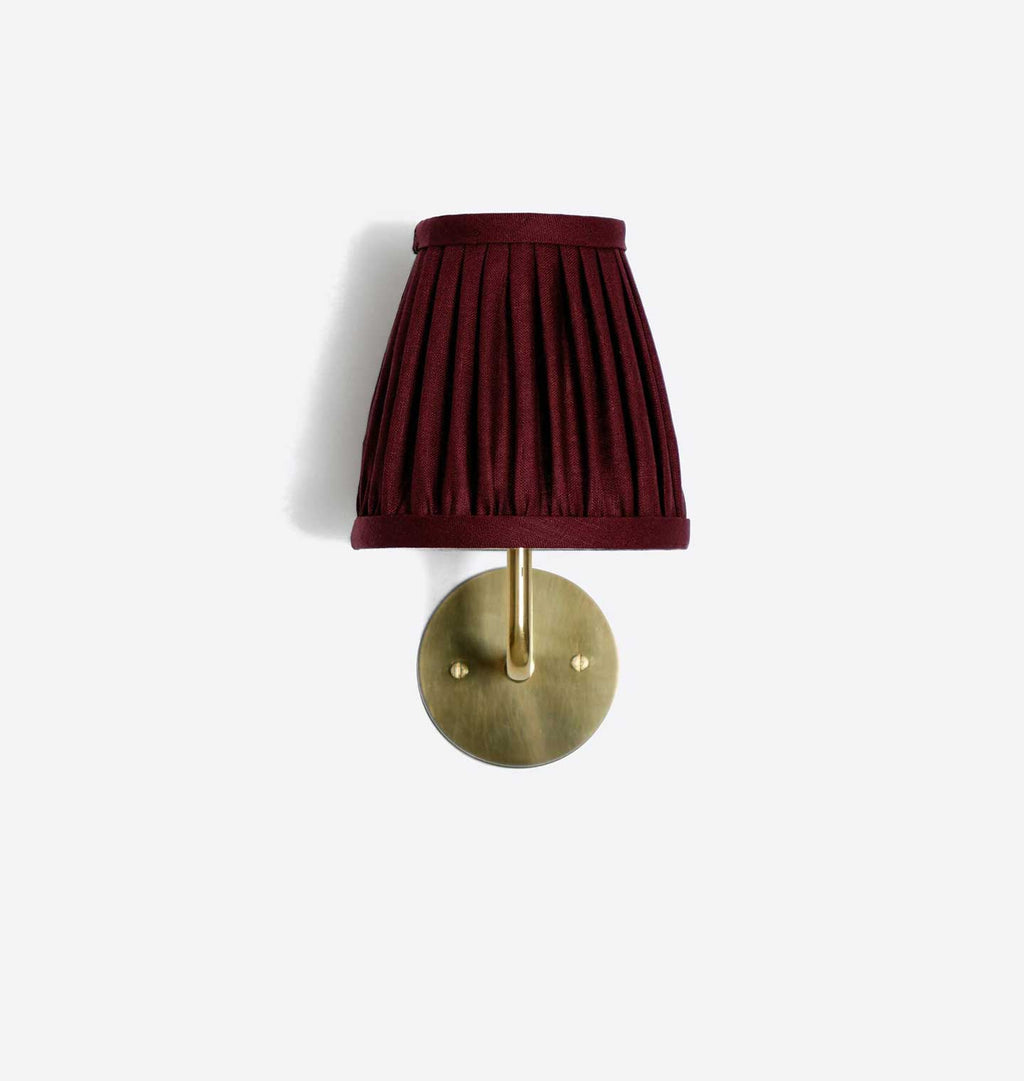 Henley Wall Sconce Damson Linen
