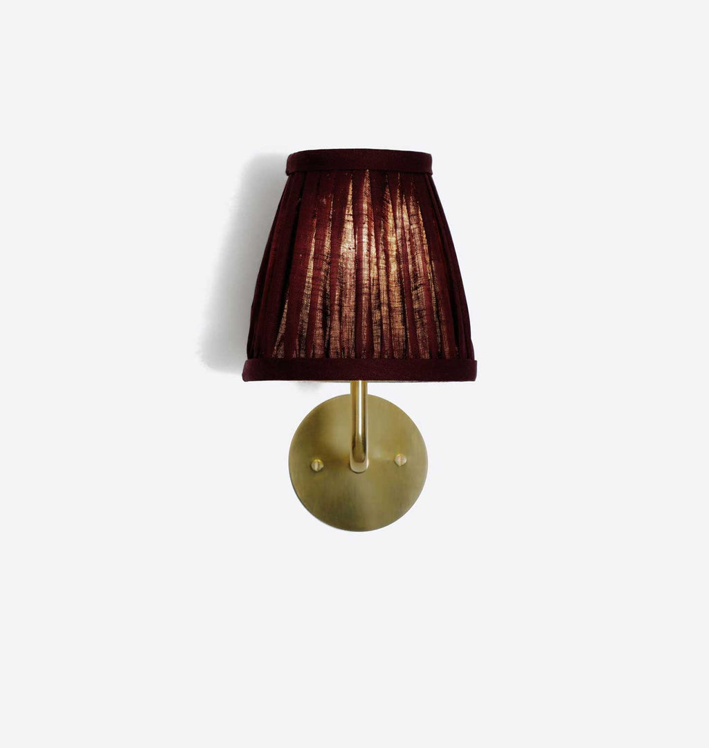 Henley Wall Sconce Damson Linen