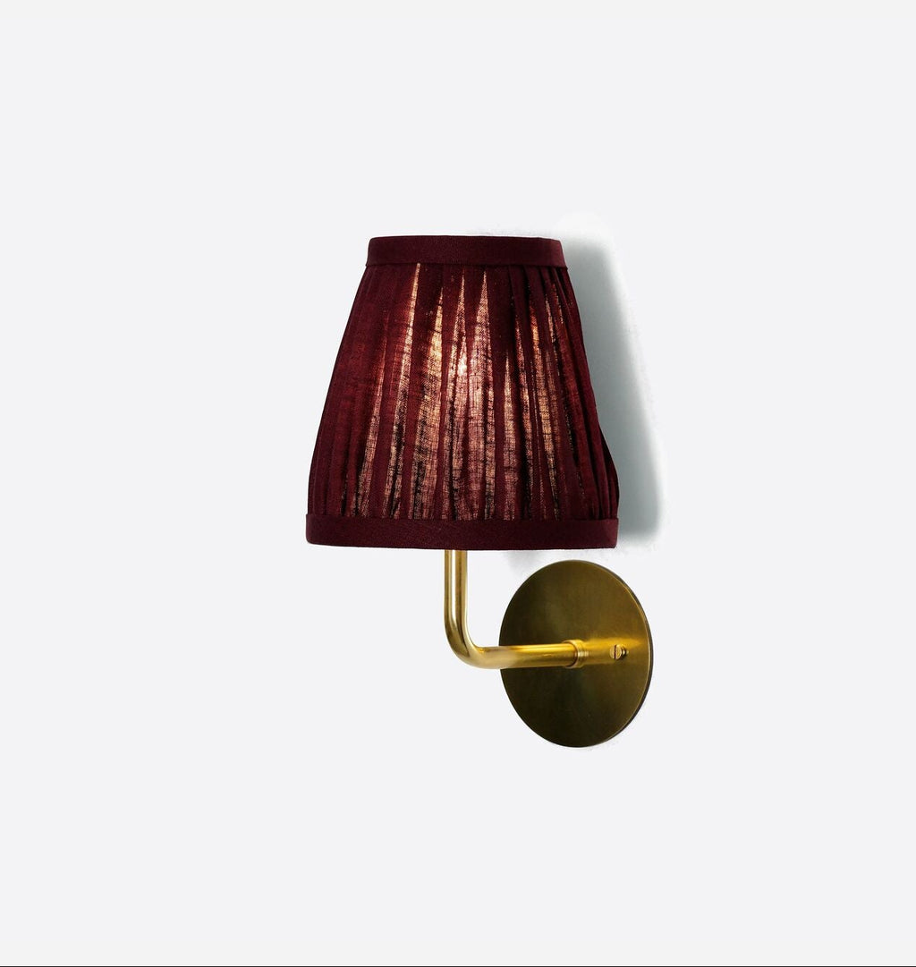 Henley Wall Sconce Damson Linen