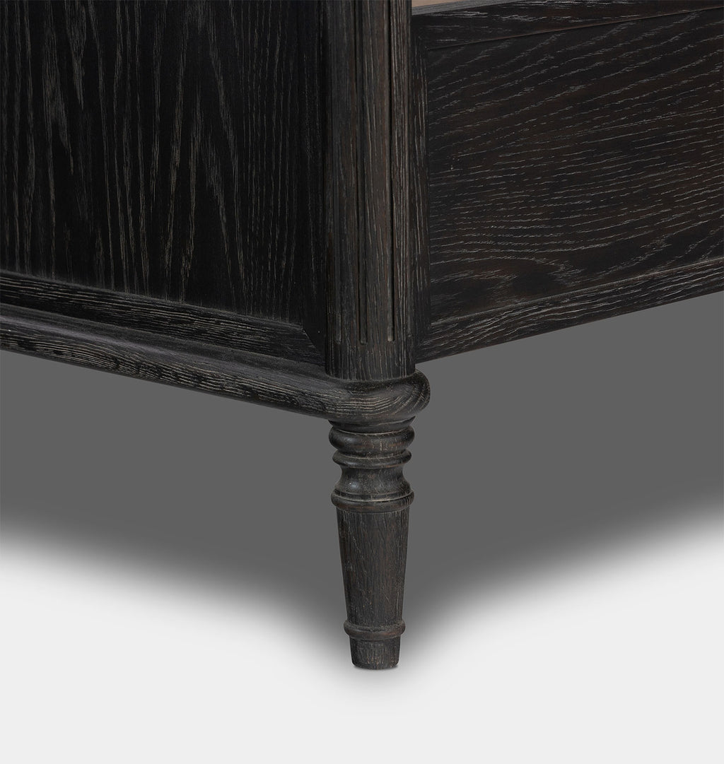 Harold Bed Distressed Black