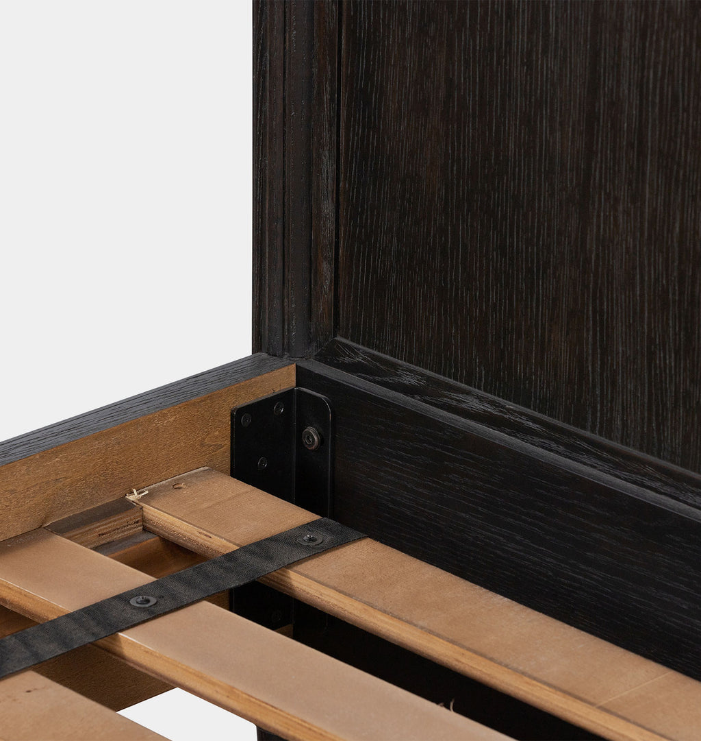 Harold Bed Distressed Black