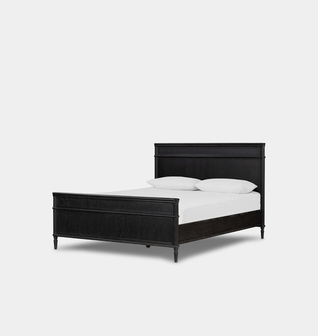 Harold Bed Distressed Black