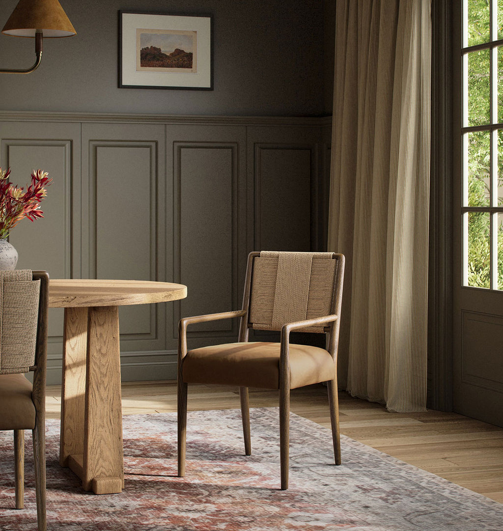 Haxton Dining Armchair Camel
