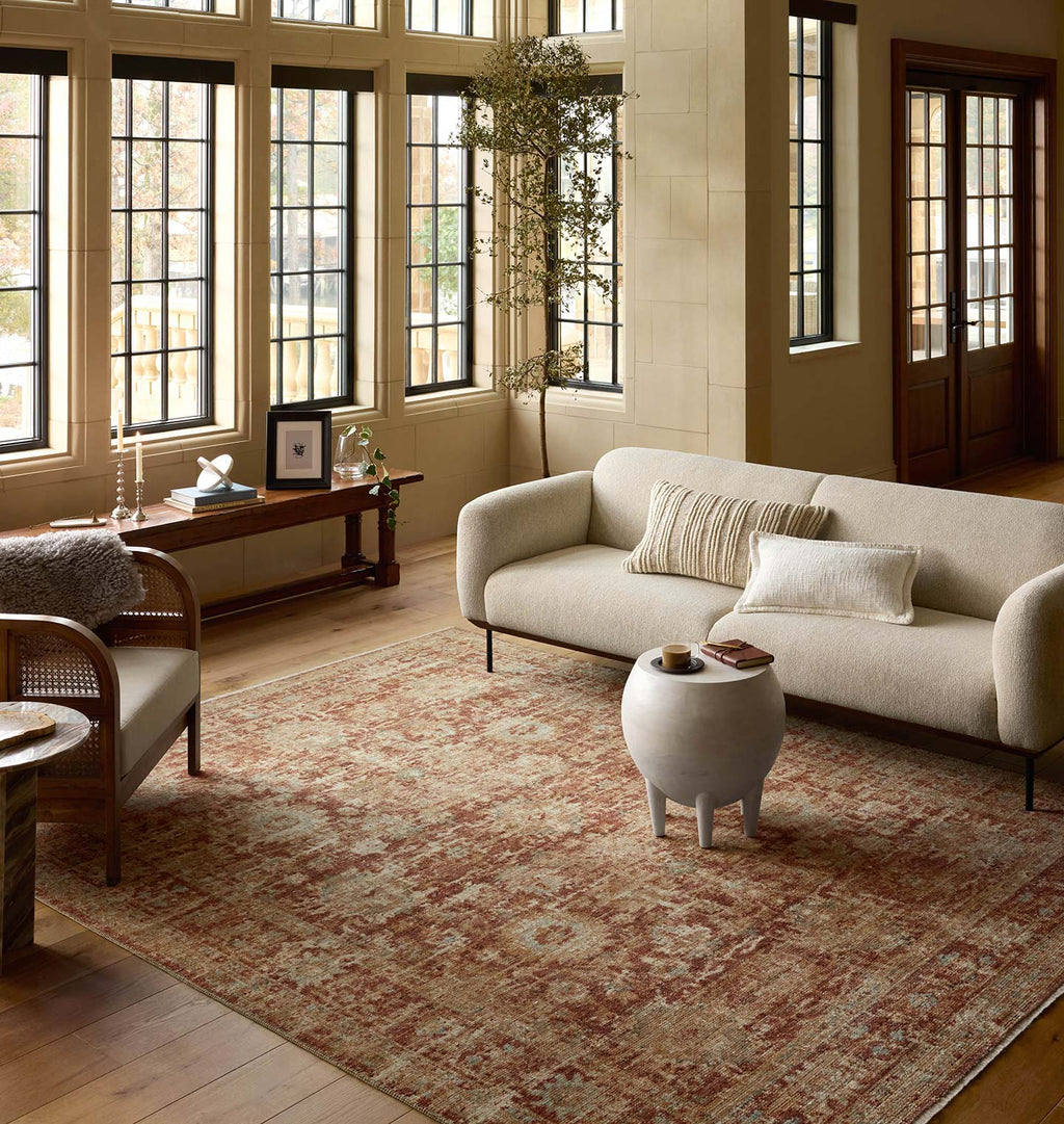 Heritage HER-03 Brick / Multi Area Rug