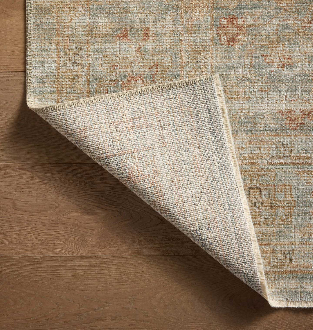 Heritage HER-06 Aqua / Terracotta Area Rug