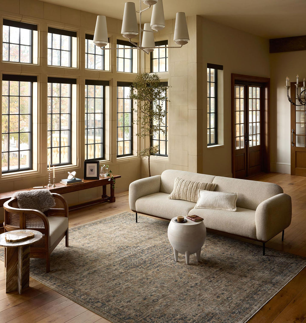 Heritage HER-08 Sage / Navy Area Rug