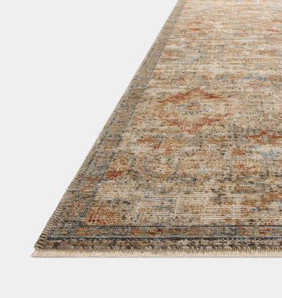 Heritage HER-10 Grey / Sunset 18" x 18" Sample Rug