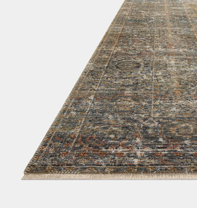 Heritage HER-11 Midnight / Multi 18" x 18" Sample Rug