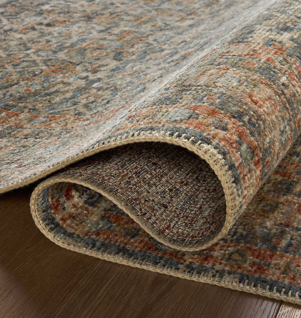 Heritage HER-12 Blue / Rust Area Rug