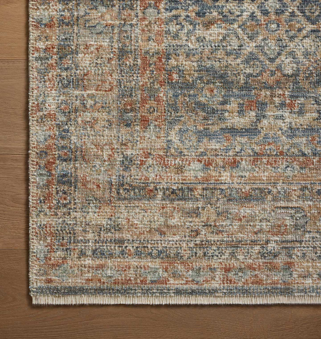 Heritage HER-12 Blue / Rust Area Rug