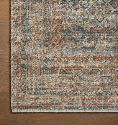 Heritage HER-12 Blue / Rust Area Rug