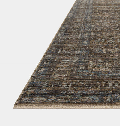 Heritage HER-14 Lagoon / Tobacco 18" x 18" Sample Rug