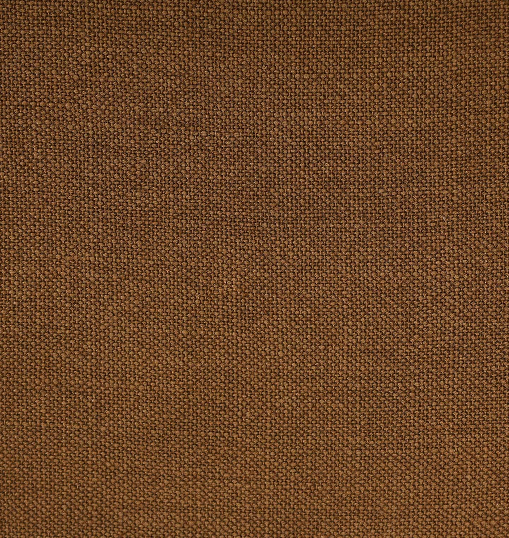 A close-up of a brown woven fabric texture with a fine basketweave pattern.