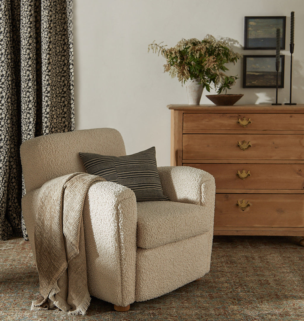 Theo Armchair Bone Boucle