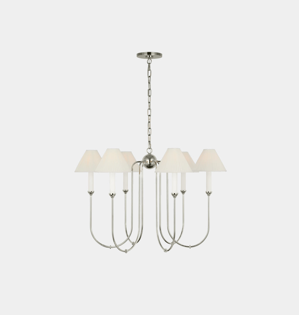 Ingela Chandelier Polished Nickel