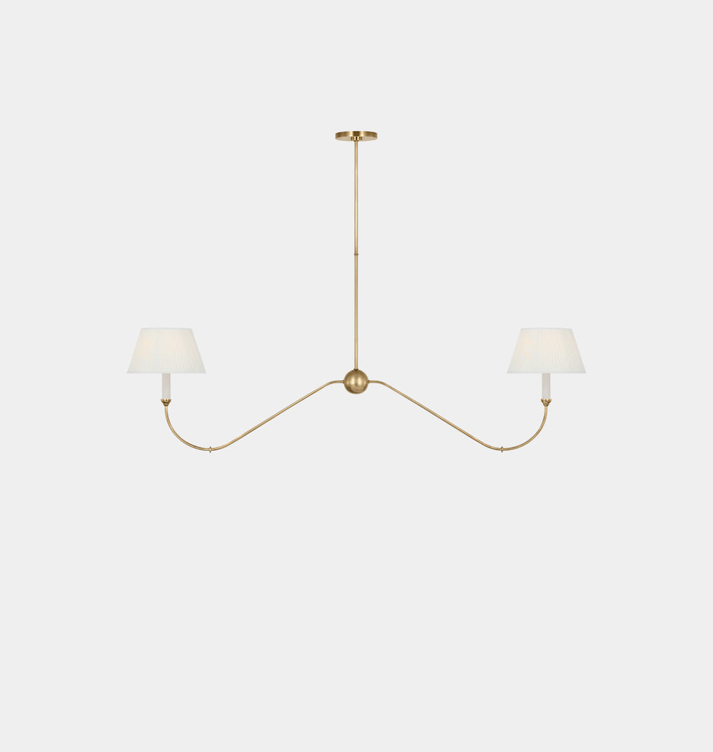 Ingela Linear Chandelier Antique Brass