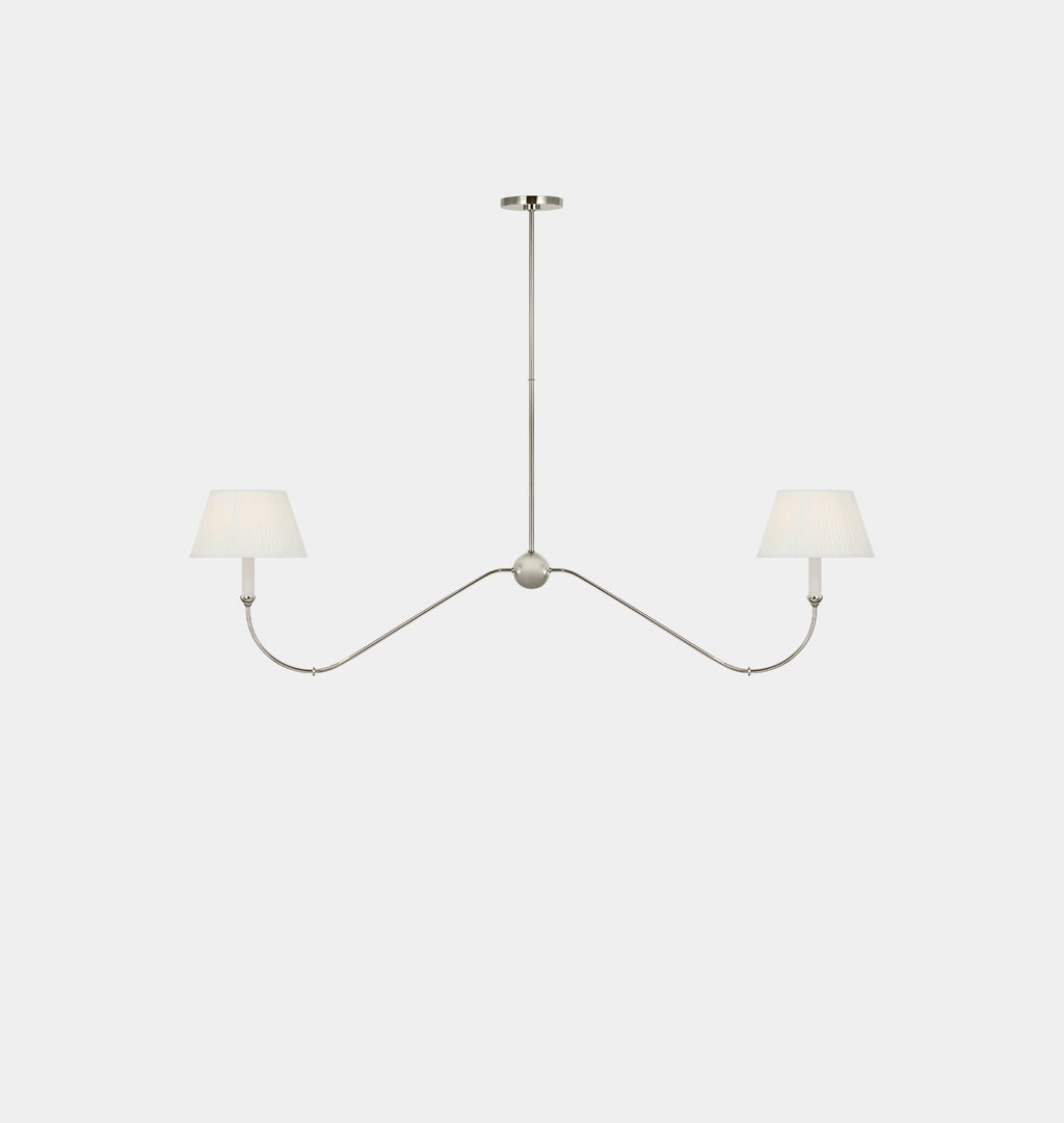 Ingela Linear Chandelier Polished Nickel 