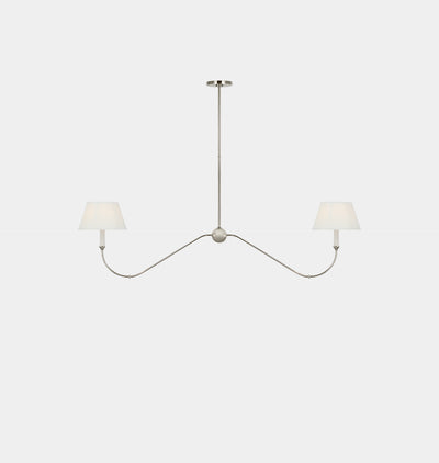 Ingela Linear Chandelier Polished Nickel 