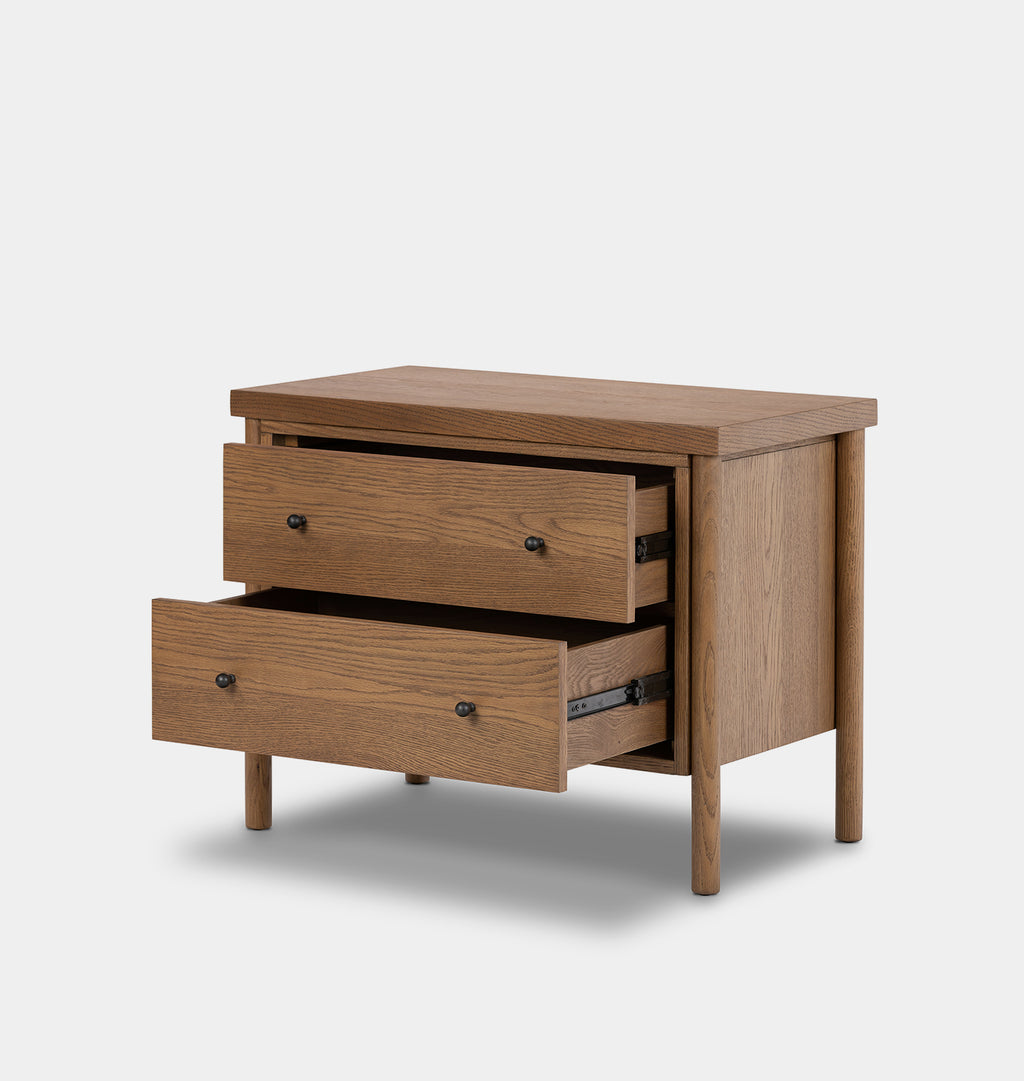 Irina Nightstand Amber Oak
