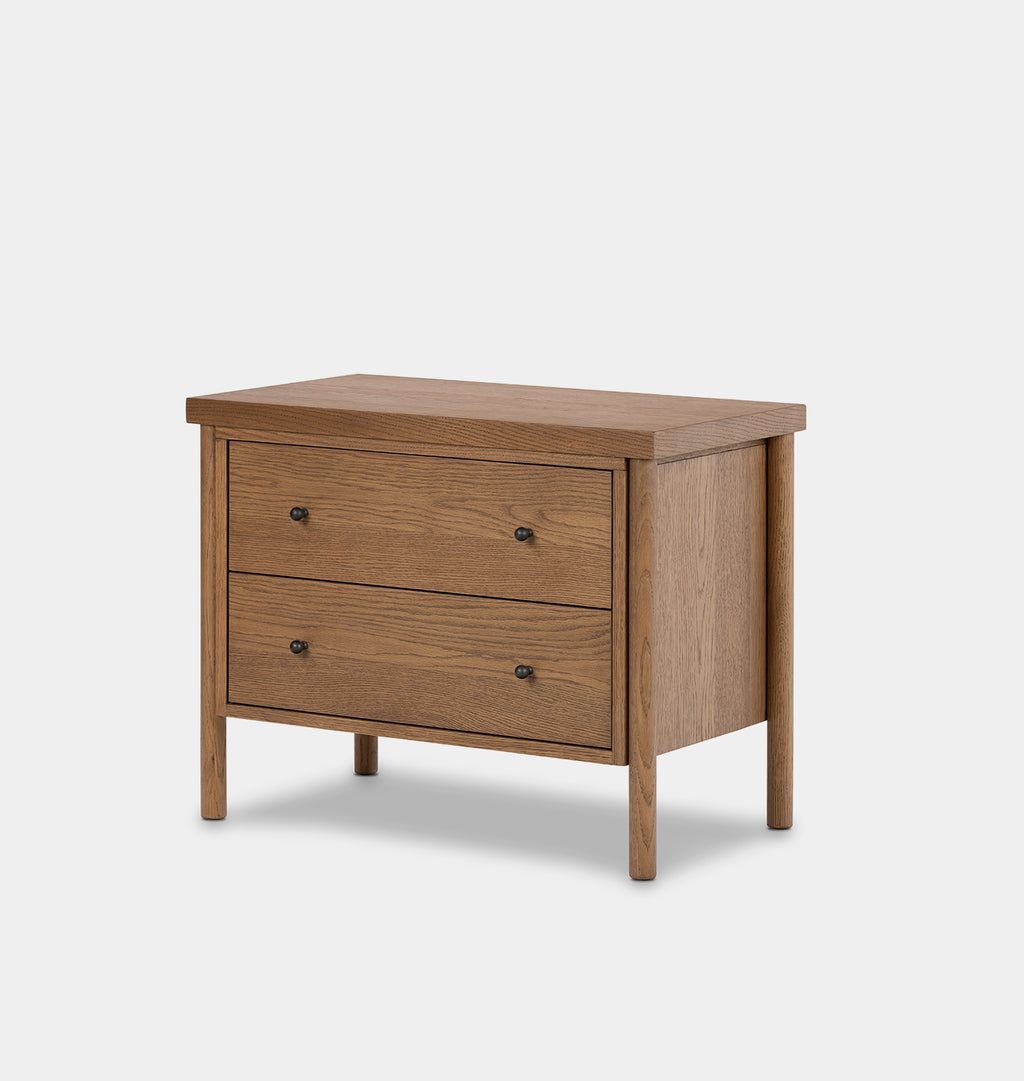 Irina Nightstand Amber Oak