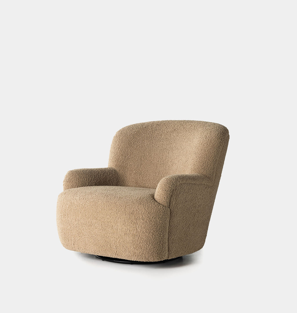 Isle Lounge Chair Swivel Camel