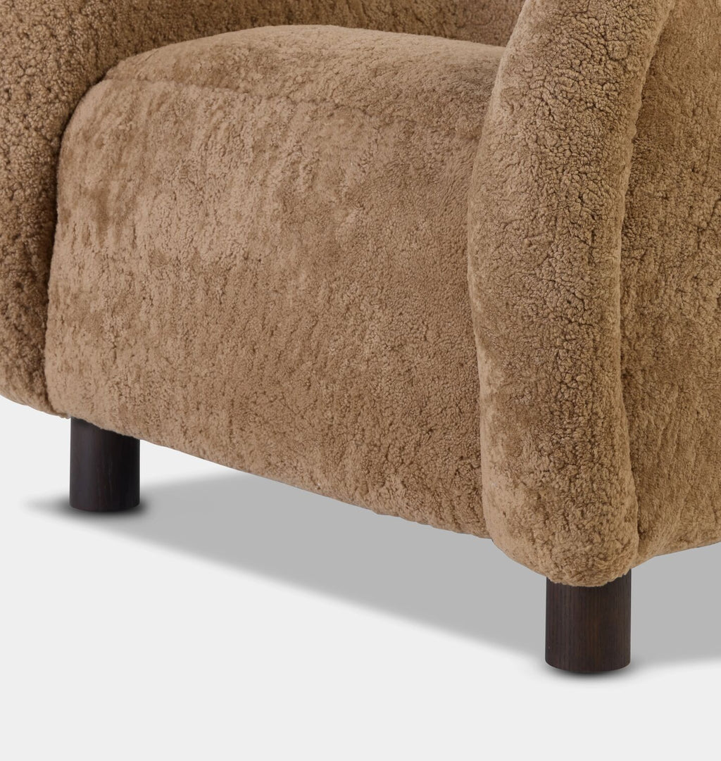 Jude Armchair Maple Shearling