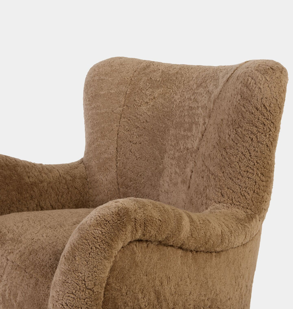 Jude Armchair Maple Shearling