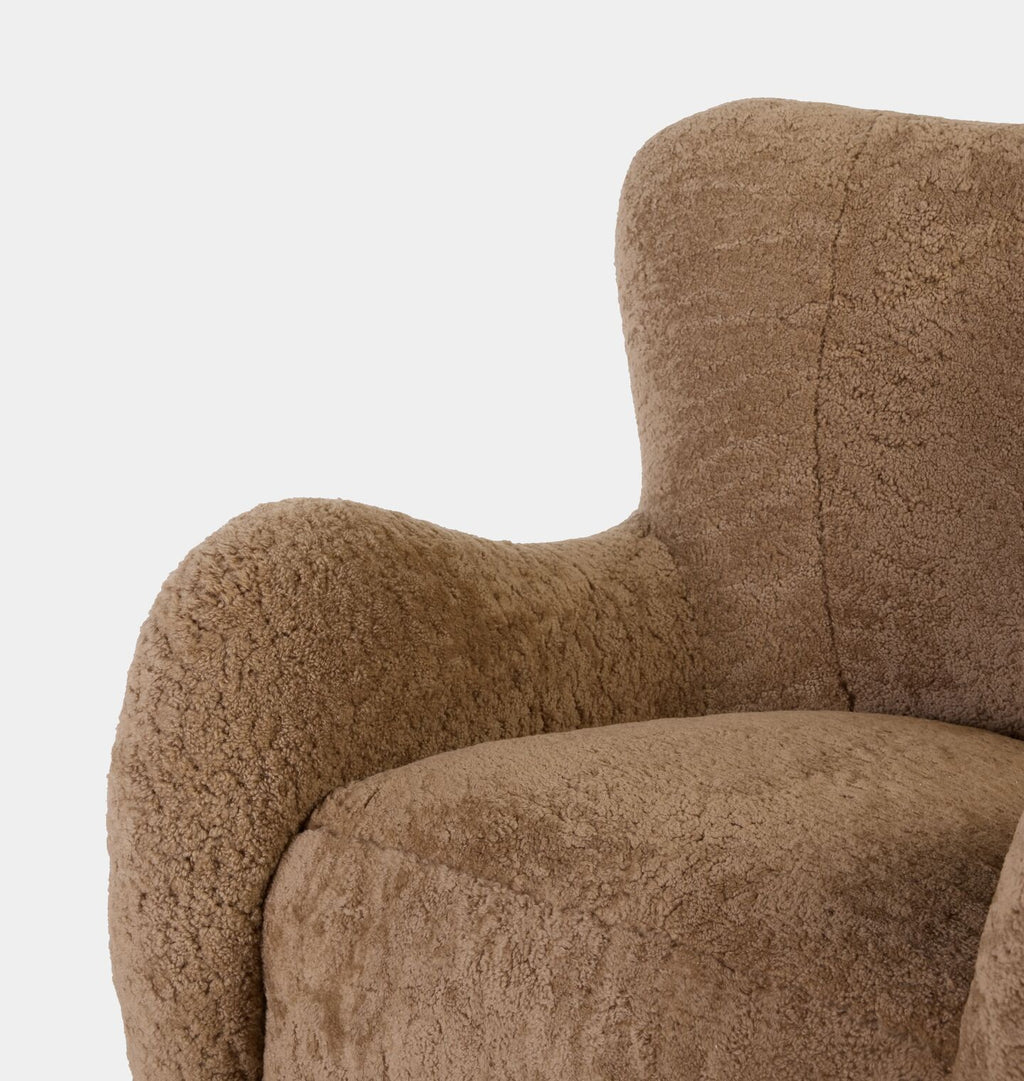 Jude Armchair Maple Shearling