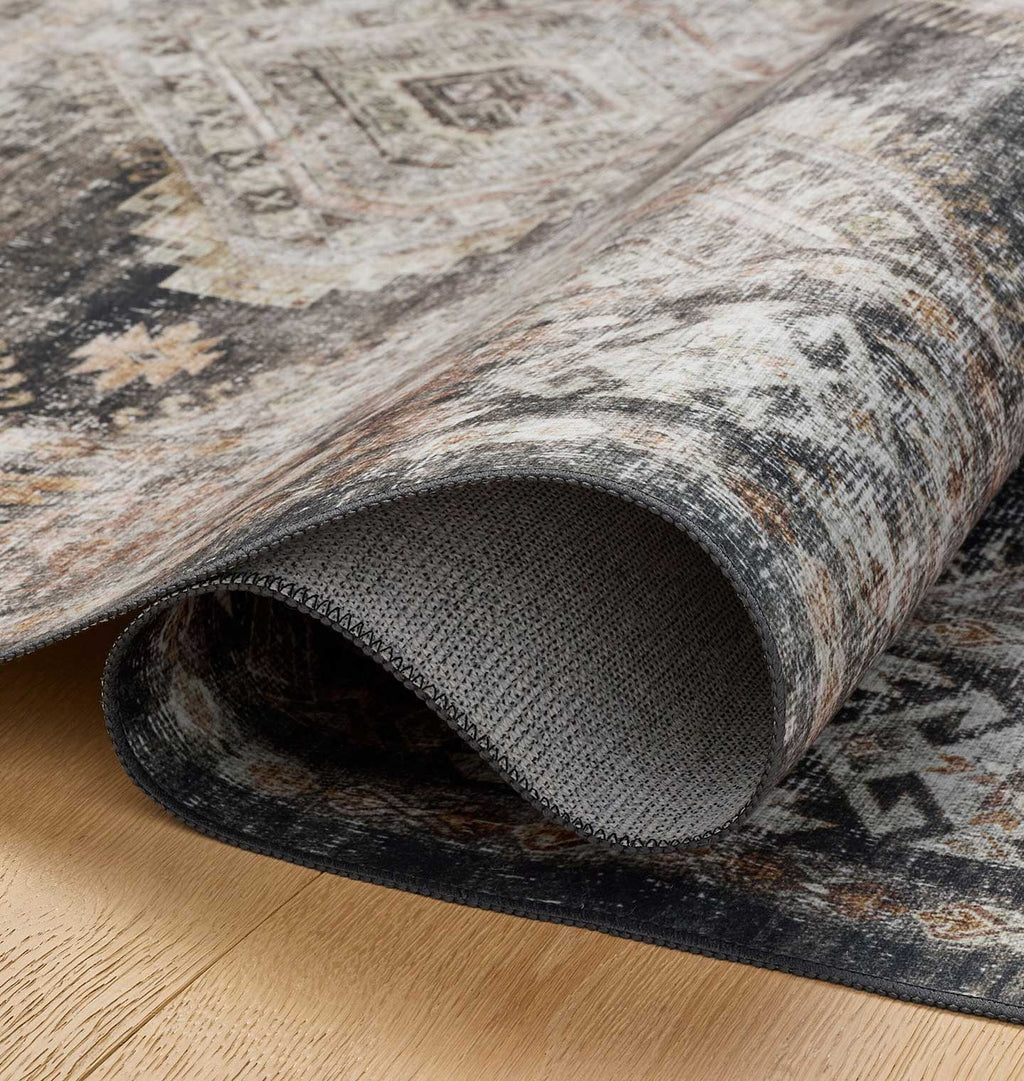 Josie JOS-04 Ink / Earth Washable Area Rug
