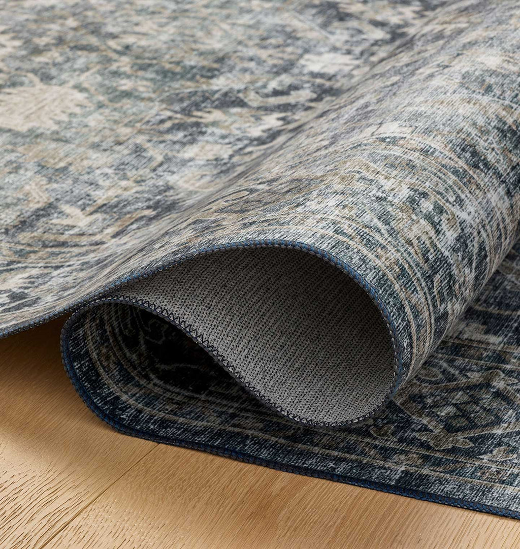 Josie JOS-01 Ocean / Natural Washable Area Rug