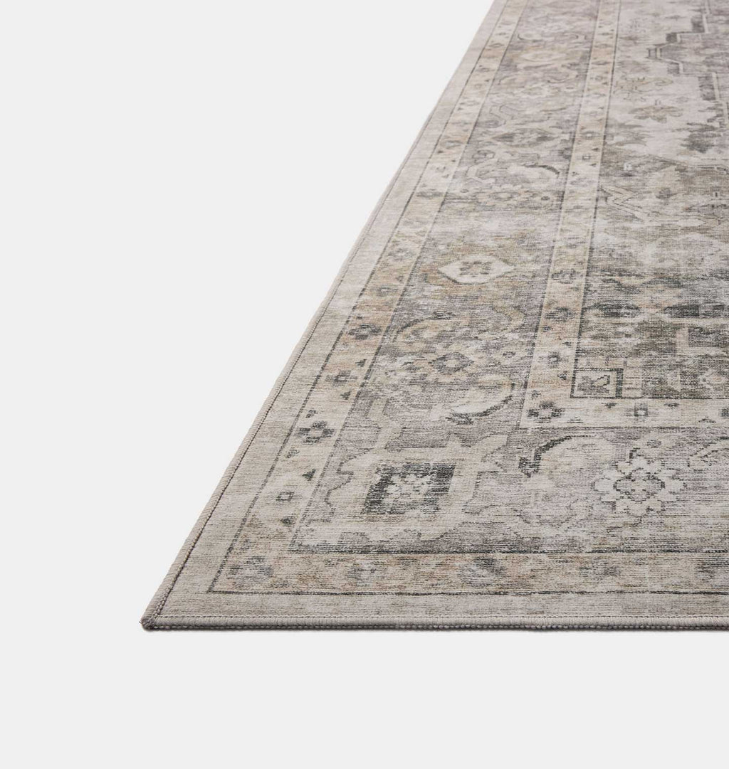 Josie JOS-03 Silver / Natural Washable Area Rug