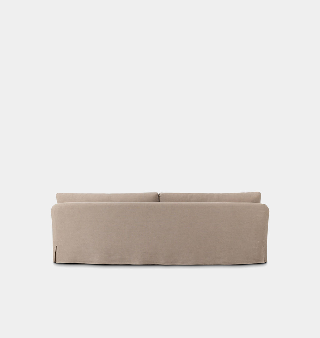 Keena Slipcover Sofa 108" Broadway Dune