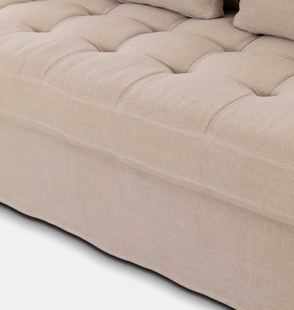 Keena Slipcover Sofa 108" Broadway Dune