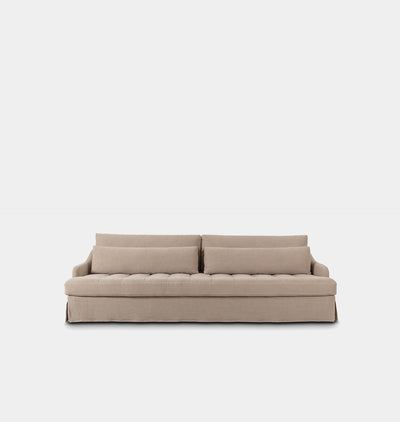 Keena Slipcover Sofa 108" Broadway Dune