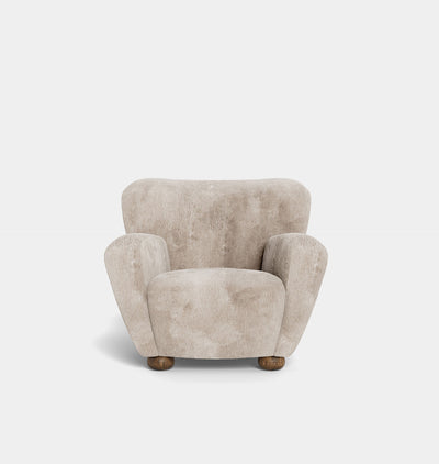 Lewis Armchair Taupe Shearling
