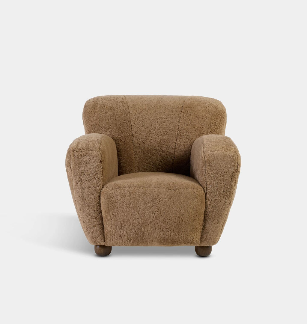 Lewis Armchair Maple Shearling