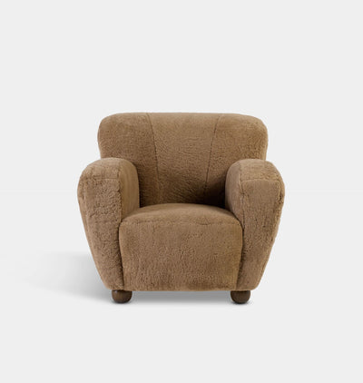 Lewis Armchair Maple Shearling