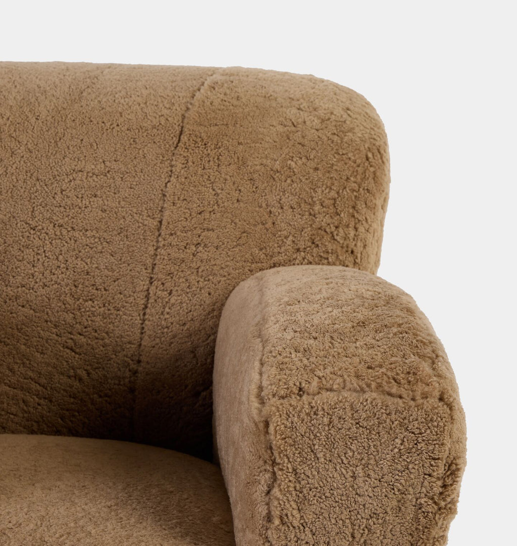 Lewis Armchair Maple Shearling