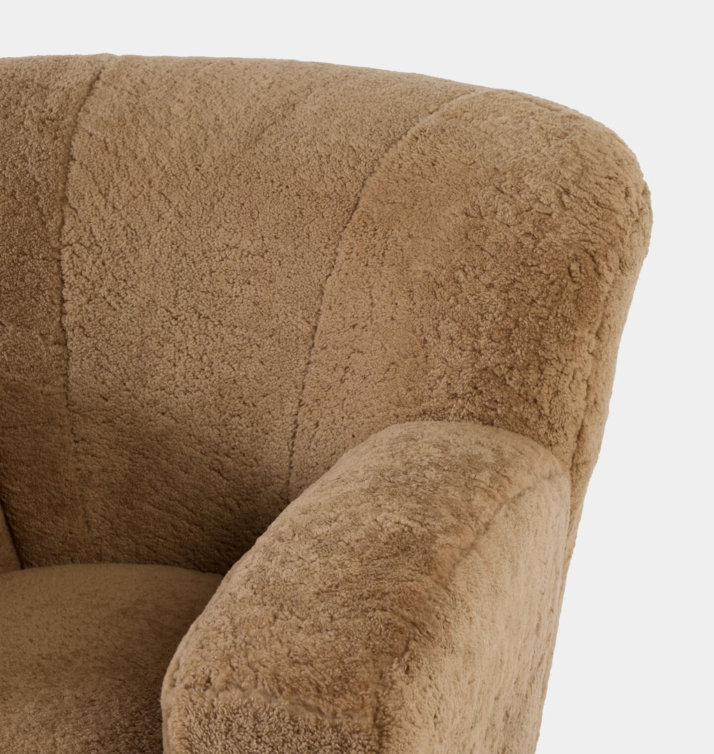 Lewis Armchair Maple Shearling
