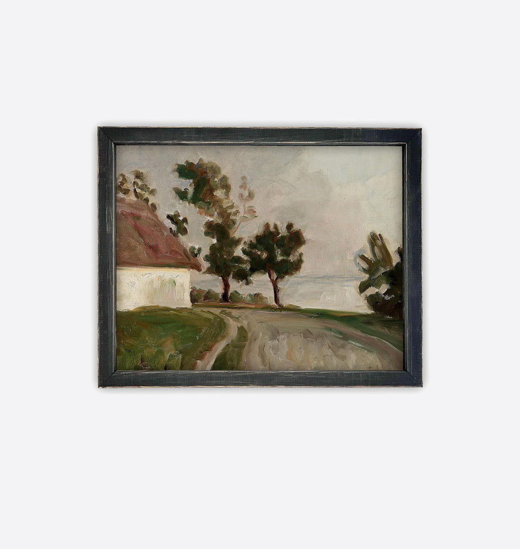 Lake Arreso After the Rain Framed Print Black
