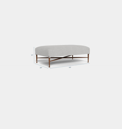 Lauren Ottoman Haze Dims