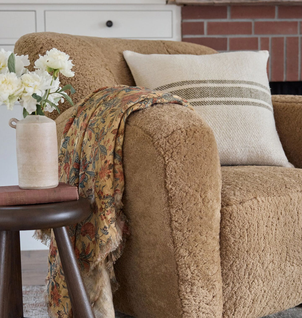 Lewis Armchair Maple Shearling