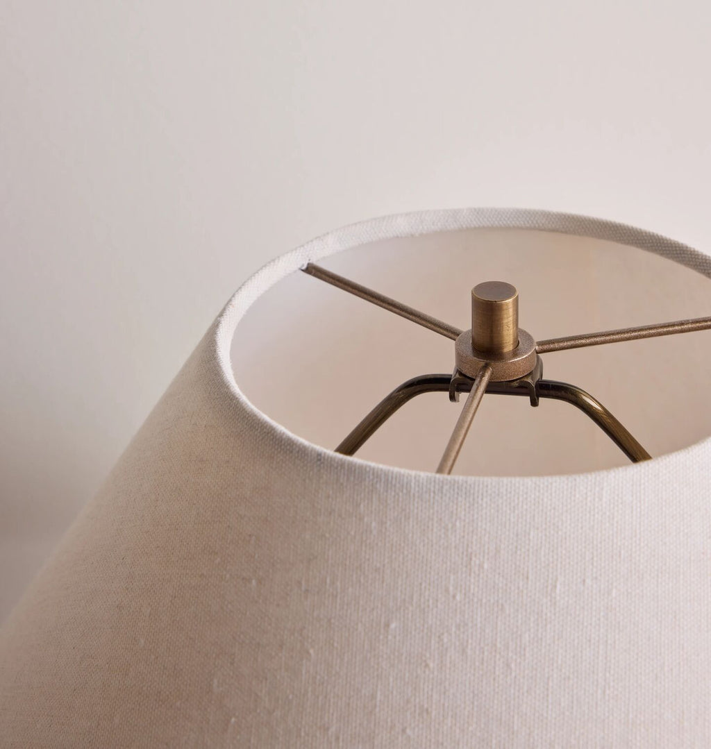 Large Iron Black Orb Lamp