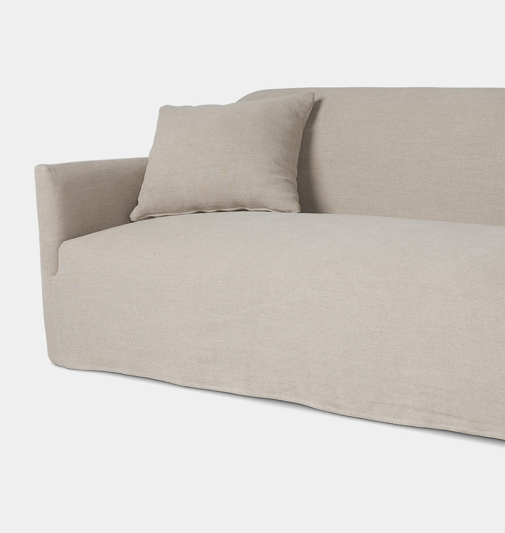 Lowell Slipcover Sofa 96" Broadway Dune