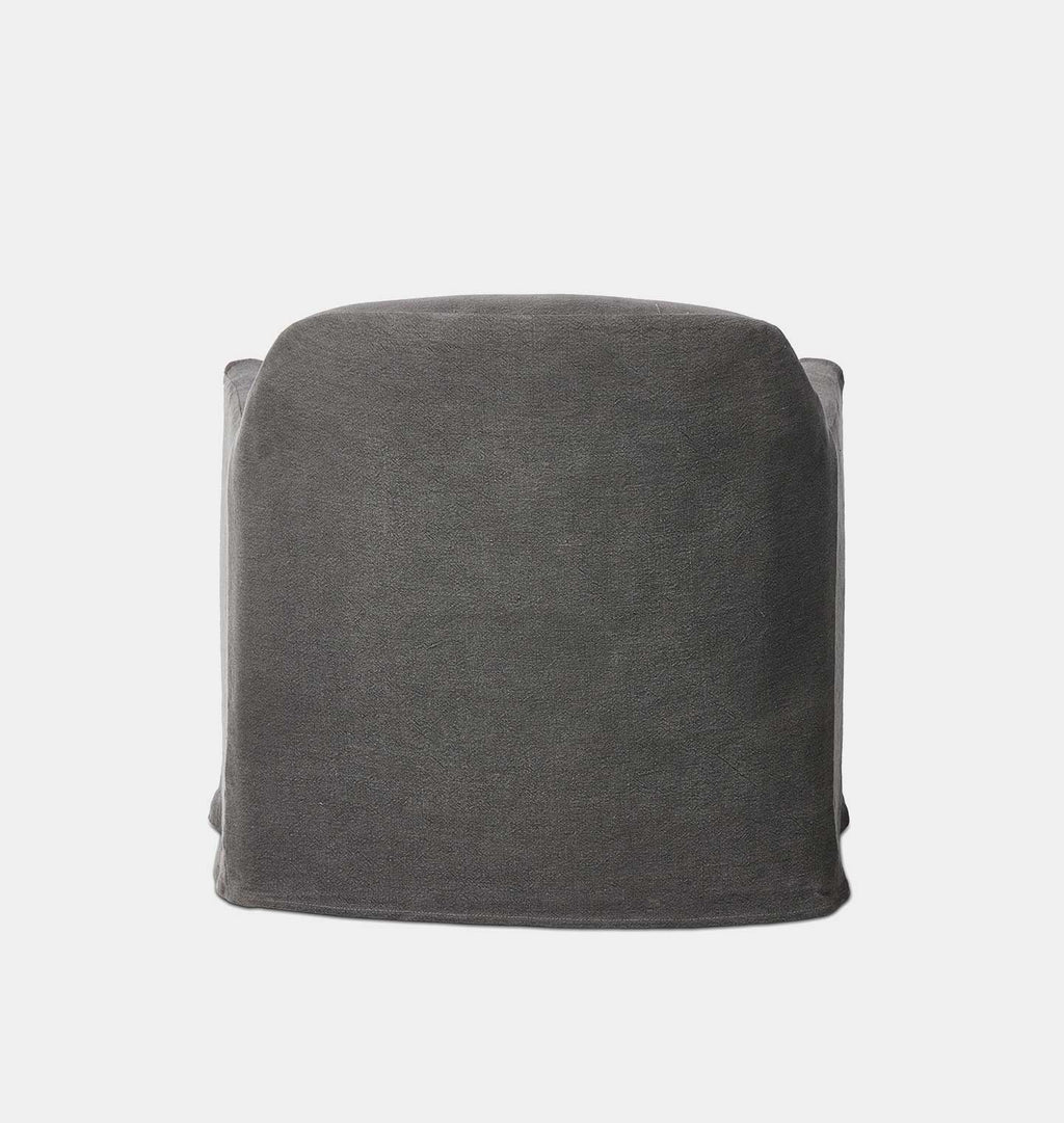 Lowell Slipcover Swivel Chair Broadway Denim