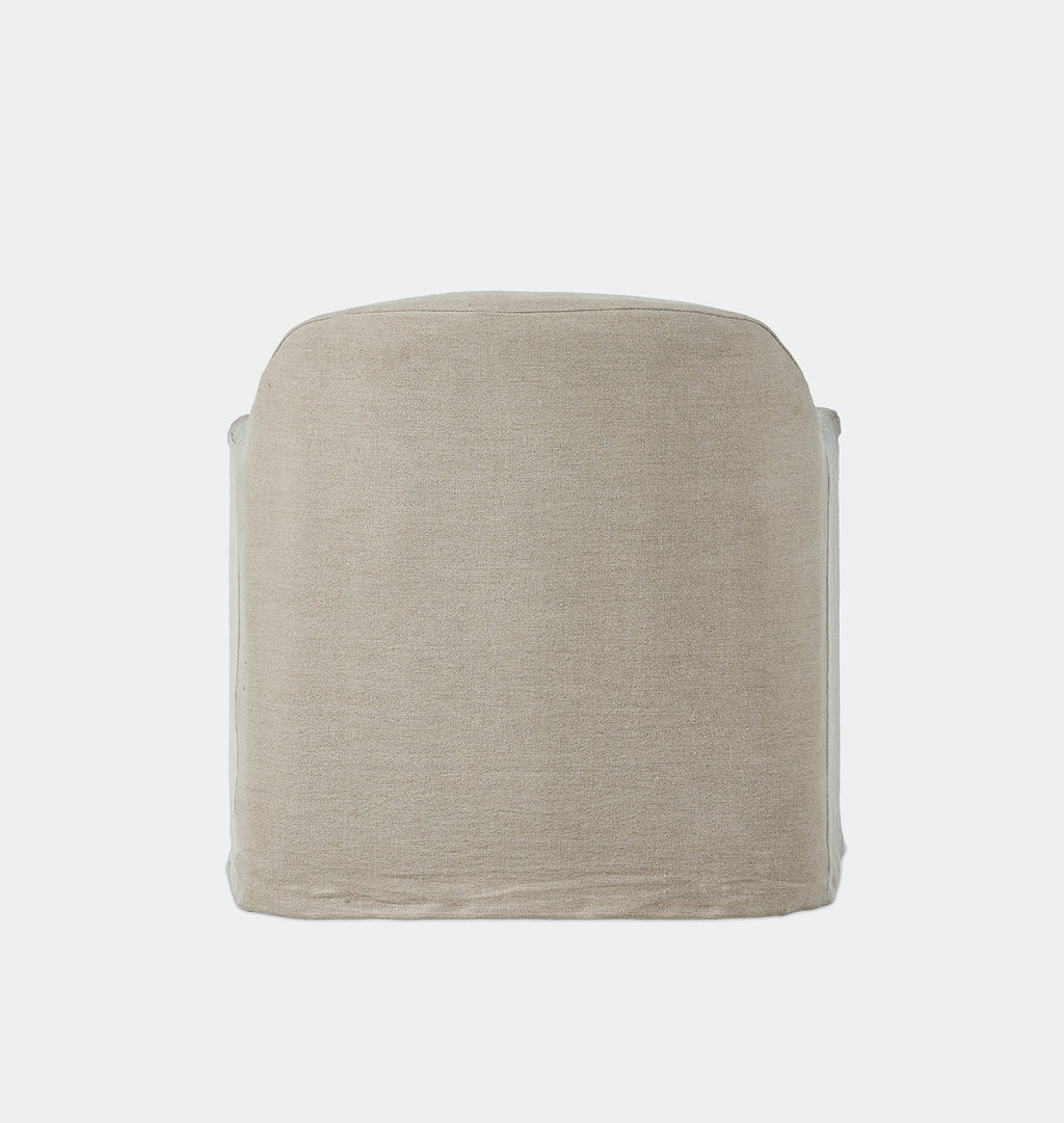 Lowell Slipcover Swivel Chair Broadway Dune