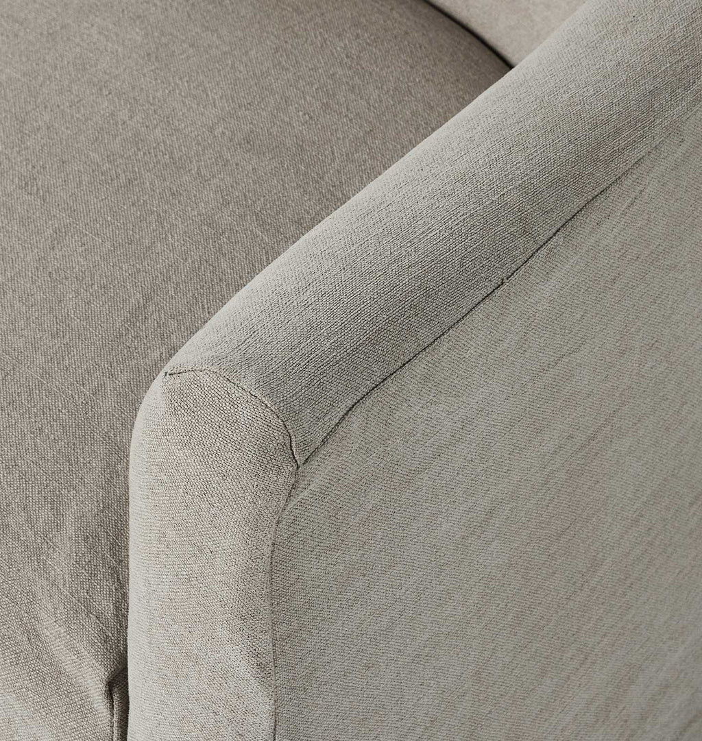 Lowell Slipcover Swivel Chair Broadway Dune