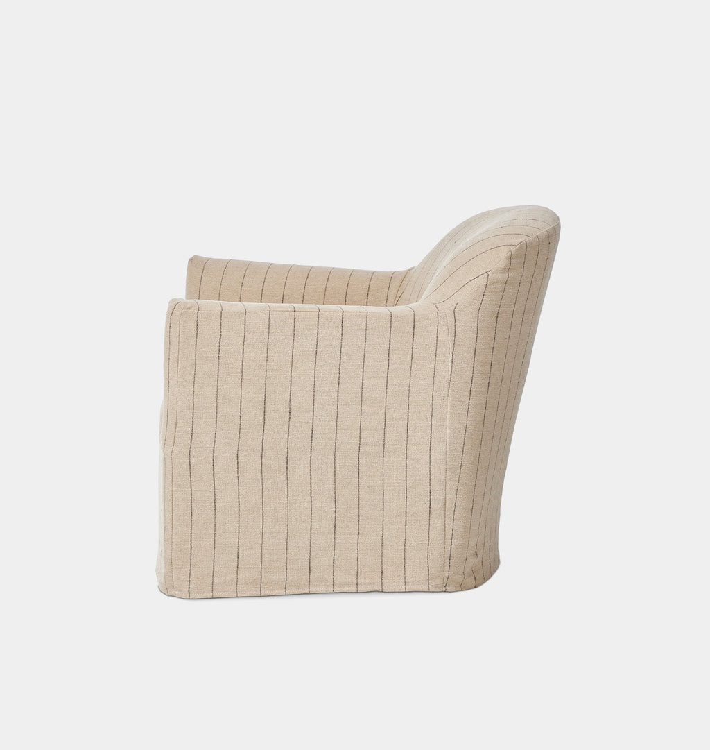 Lowell Slipcover Swivel Chair Lavon Flint